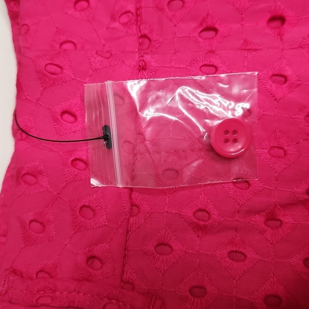 The Limited Hot Pink Eyelet Tailored Short Size 8 - Picture 4 of 15